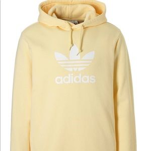 Pale Yellow Adidas Hoodie